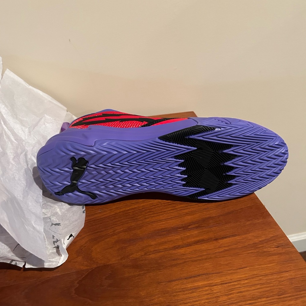 Puma Vibrant Red and Purple Athletic Shoes - Picture 2 of 5